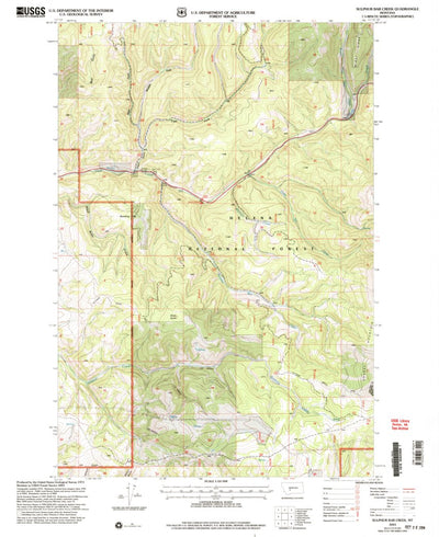 United States Geological Survey Sulphur Bar Creek, MT (2001, 24000-Scale) digital map