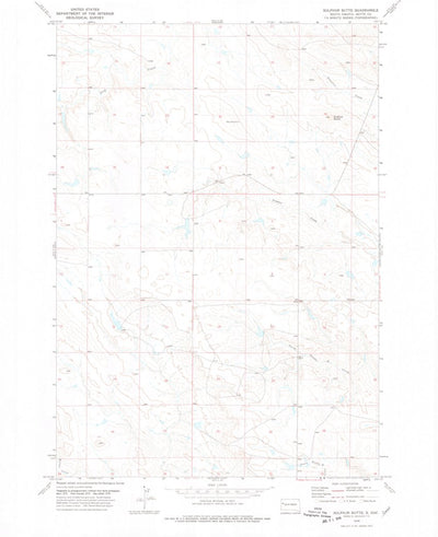 United States Geological Survey Sulphur Butte, SD (1978, 24000-Scale) digital map