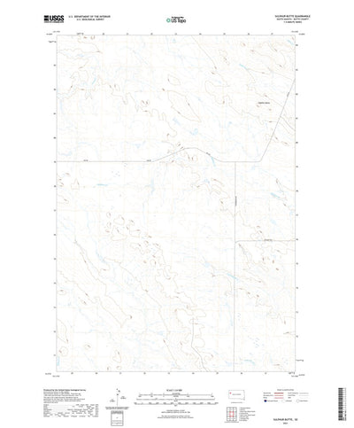 United States Geological Survey Sulphur Butte, SD (2021, 24000-Scale) digital map
