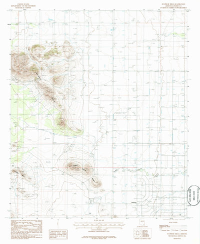 United States Geological Survey Sulphur Hills, AZ (1986, 24000-Scale) digital map