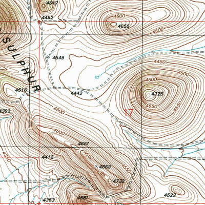 United States Geological Survey Sulphur Hills, AZ (1996, 24000-Scale) digital map