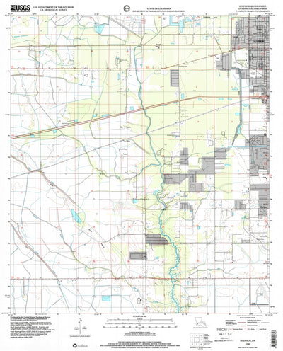 United States Geological Survey Sulphur, LA (1998, 24000-Scale) digital map
