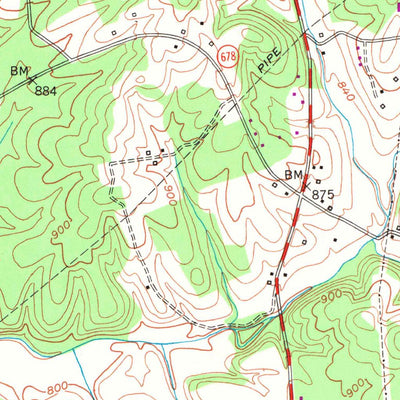 United States Geological Survey Sulphur Lick, KY (1953, 24000-Scale) digital map