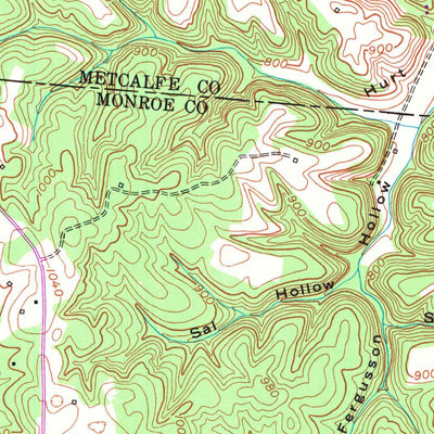 United States Geological Survey Sulphur Lick, KY (1953, 24000-Scale) digital map