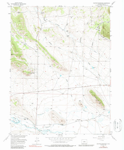 United States Geological Survey Sulphur Mountain, CO (1956, 24000-Scale) digital map
