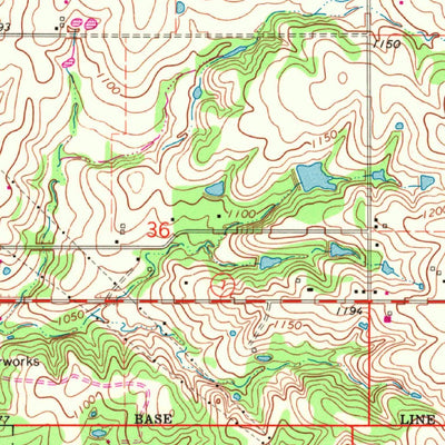 United States Geological Survey Sulphur North, OK (1967, 24000-Scale) digital map