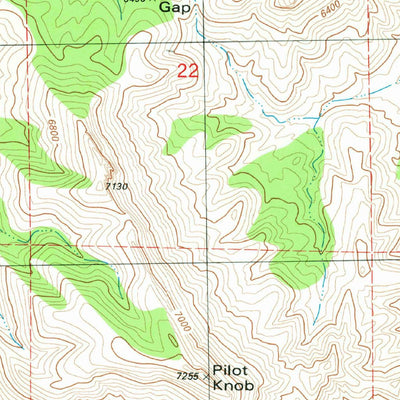 United States Geological Survey Sulphur Pass, NM (1981, 24000-Scale) digital map