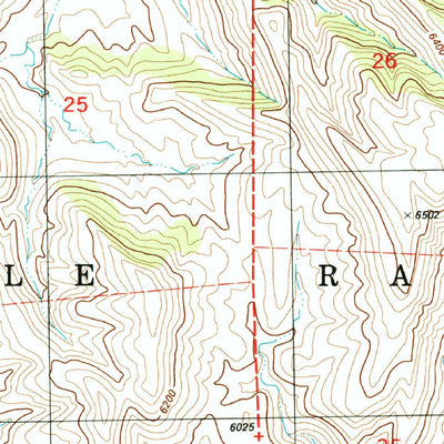 United States Geological Survey Sulphur Pass, NM (1996, 24000-Scale) digital map