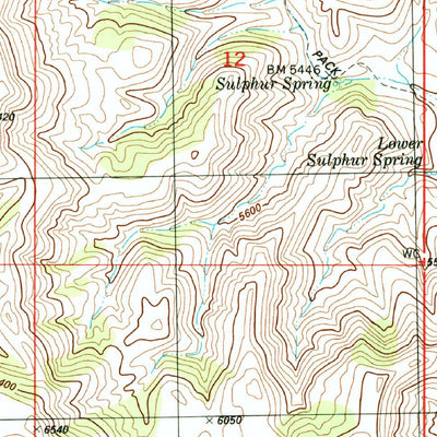 United States Geological Survey Sulphur Pass, NM (1996, 24000-Scale) digital map
