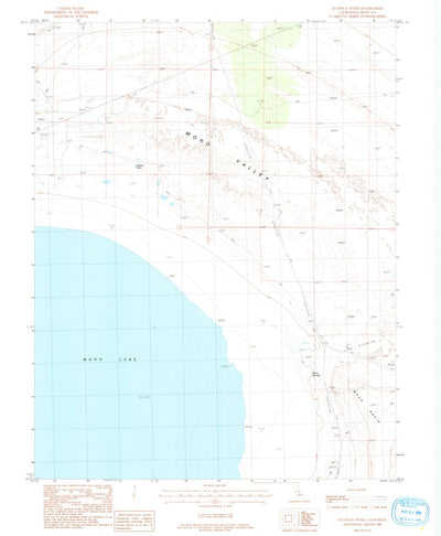United States Geological Survey Sulphur Pond, CA (1986, 24000-Scale) digital map