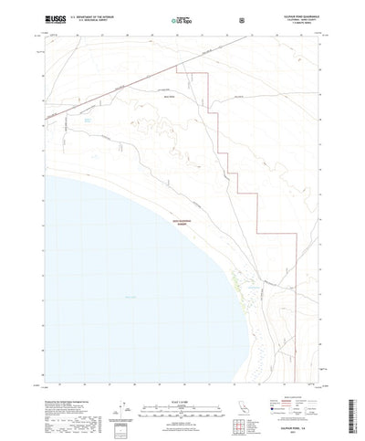 United States Geological Survey Sulphur Pond, CA (2021, 24000-Scale) digital map