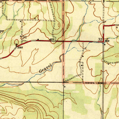 United States Geological Survey Sulphur Rock, AR (1943, 31680-Scale) digital map