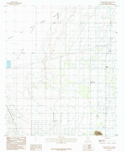 United States Geological Survey Sulphur Spring, AZ (1985, 24000-Scale) digital map