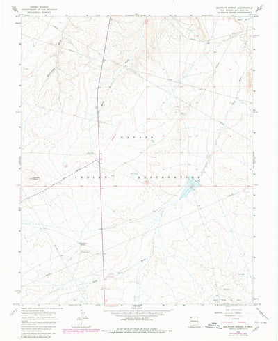 United States Geological Survey Sulphur Spring, NM (1966, 24000-Scale) digital map