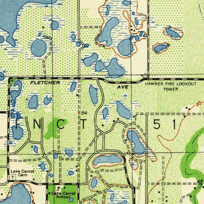 United States Geological Survey Sulphur Springs, FL (1944, 31680-Scale) digital map