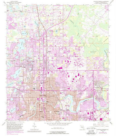 United States Geological Survey Sulphur Springs, FL (1956, 24000-Scale) digital map