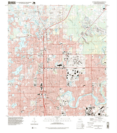 United States Geological Survey Sulphur Springs, FL (1995, 24000-Scale) digital map