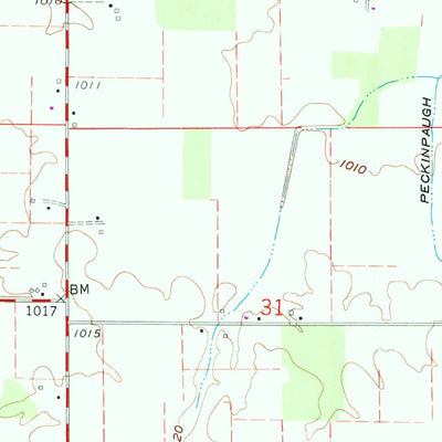 United States Geological Survey Sulphur Springs, IN (1960, 24000-Scale) digital map