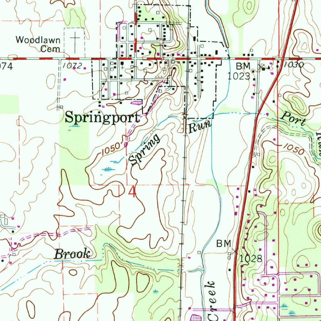 Sulphur Springs, IN (1960, 24000-Scale) Map by United States Geological ...