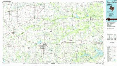 United States Geological Survey Sulphur Springs, TX (1985, 100000-Scale) digital map