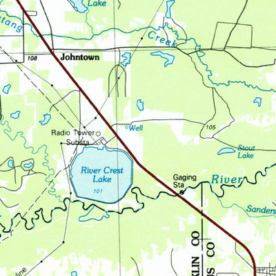 United States Geological Survey Sulphur Springs, TX (1985, 100000-Scale) digital map
