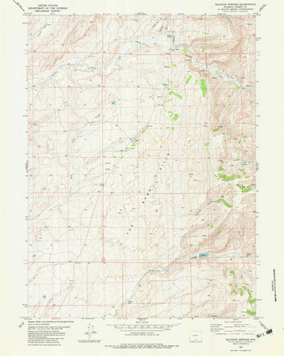 United States Geological Survey Sulphur Springs, WY (1982, 24000-Scale) digital map