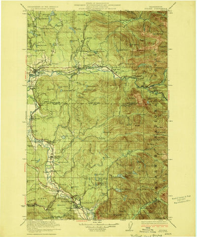 United States Geological Survey Sultan, WA (1923, 125000-Scale) digital map