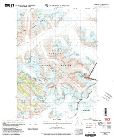United States Geological Survey Sumdum A-2, AK (2000, 63360-Scale) digital map