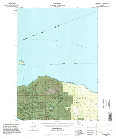 United States Geological Survey Sumdum A-6, AK (1994, 63360-Scale) digital map