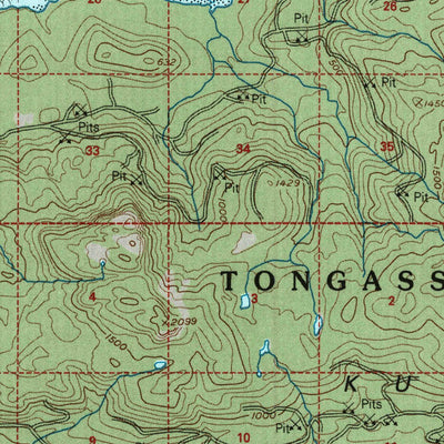 United States Geological Survey Sumdum A-6, AK (1994, 63360-Scale) digital map