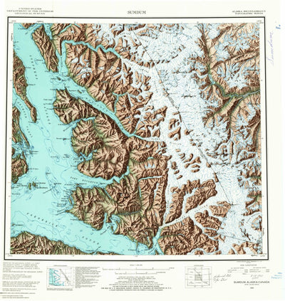 United States Geological Survey Sumdum, AK (1952, 250000-Scale) digital map