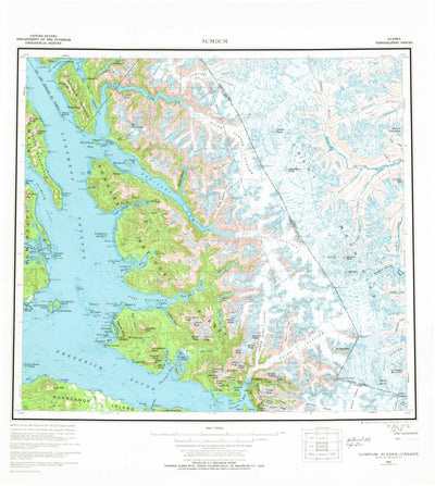 United States Geological Survey Sumdum, AK (1961, 250000-Scale) digital map