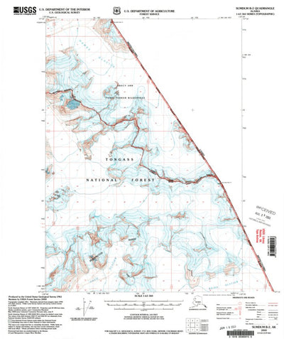 United States Geological Survey Sumdum B-2, AK (2000, 63360-Scale) digital map