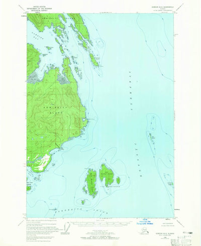 United States Geological Survey Sumdum B-6, AK (1948, 63360-Scale) digital map