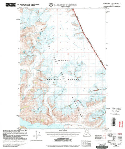 United States Geological Survey Sumdum C-3, AK (2000, 63360-Scale) digital map
