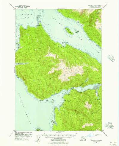 United States Geological Survey Sumdum C-5, AK (1948, 63360-Scale) digital map