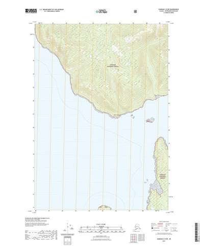 United States Geological Survey Sumdum C-5 SW, AK (2021, 25000-Scale) digital map