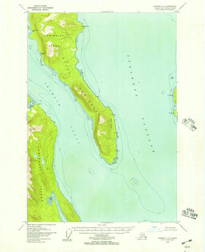 United States Geological Survey Sumdum C-6, AK (1948, 63360-Scale) digital map