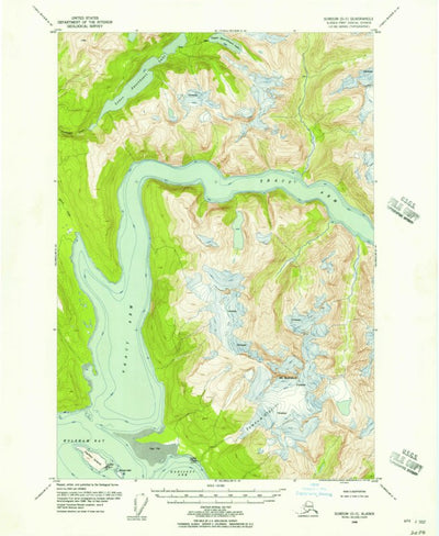 United States Geological Survey Sumdum D-5, AK (1948, 63360-Scale) digital map