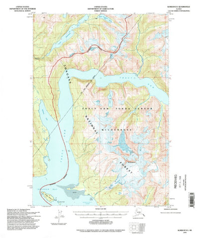 United States Geological Survey Sumdum D-5, AK (1994, 63360-Scale) digital map