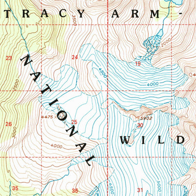 United States Geological Survey Sumdum D-5, AK (1994, 63360-Scale) digital map