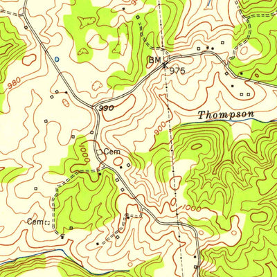 United States Geological Survey Summer Shade, KY (1953, 24000-Scale) digital map