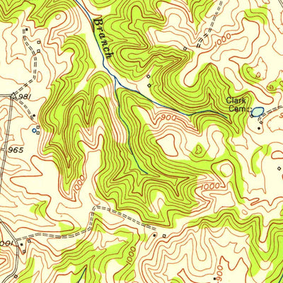United States Geological Survey Summer Shade, KY (1953, 24000-Scale) digital map