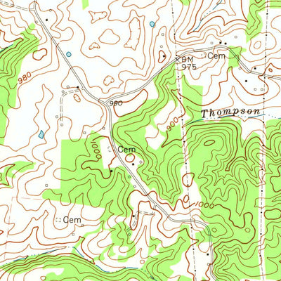 United States Geological Survey Summer Shade, KY (1974, 24000-Scale) digital map