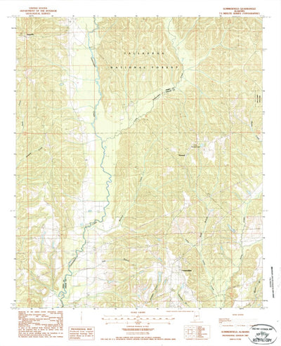 United States Geological Survey Summerfield, AL (1987, 24000-Scale) digital map