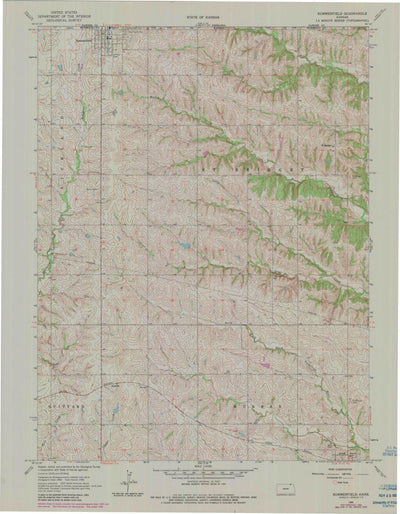 United States Geological Survey Summerfield, KS (1966, 24000-Scale) digital map