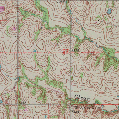 United States Geological Survey Summerfield, KS (1966, 24000-Scale) digital map