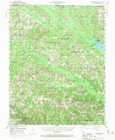 United States Geological Survey Summerfield, LA (1951, 62500-Scale) digital map