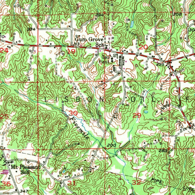 United States Geological Survey Summerfield, LA (1951, 62500-Scale) digital map