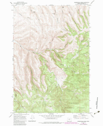 United States Geological Survey Summerfield Ridge, OR (1969, 24000-Scale) digital map